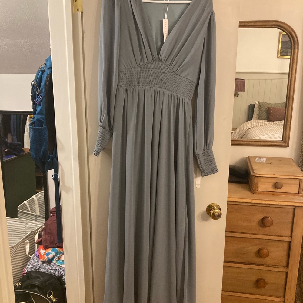 Baltic Born Long Sleeve Blue Dress